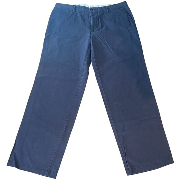 Dockers Mens Pants Size 40x32 Navy D3 Classic Chino Pure Khaki Casual Straight - Picture 1 of 5